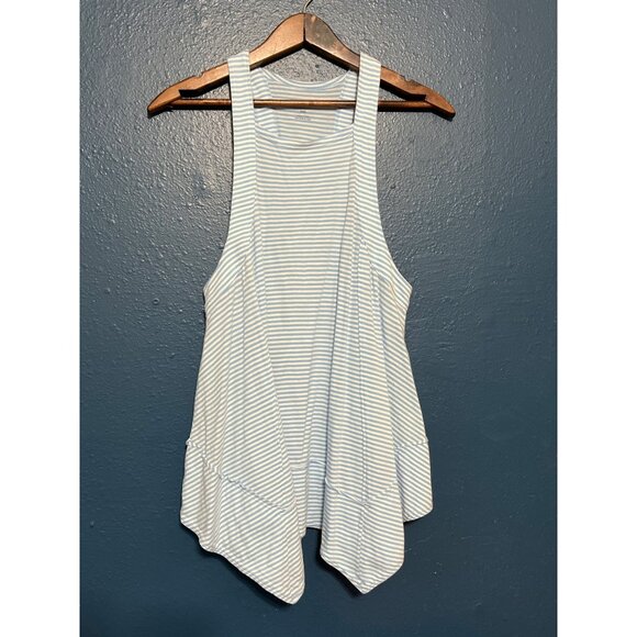 Pilcro Blue & White Striped Racerback Tank Top XXS 100% Cotton - Picture 7 of 8